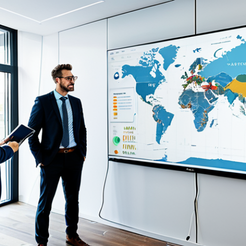Home 27 Consumer Journey Analysis**
"A diverse group of professionals analyzing a customer journey map on a large screen in a brightly lit, modern office. The map visualizes the stages of a consumer's experience, from initial awareness to purchase and beyond. Charts and graphs highlighting conversion rates and drop-off points are visible. Everyone is fully clothed in appropriate business attire. Safe for work, professional setting, perfect anatomy, clear details."
**