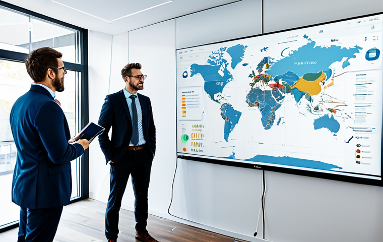 Consumer Journey Analysis**

"A diverse group of professionals analyzing a customer journey map on a large screen in a brightly lit, modern office. The map visualizes the stages of a consumer's experience, from initial awareness to purchase and beyond. Charts and graphs highlighting conversion rates and drop-off points are visible. Everyone is fully clothed in appropriate business attire. Safe for work, professional setting, perfect anatomy, clear details."

**