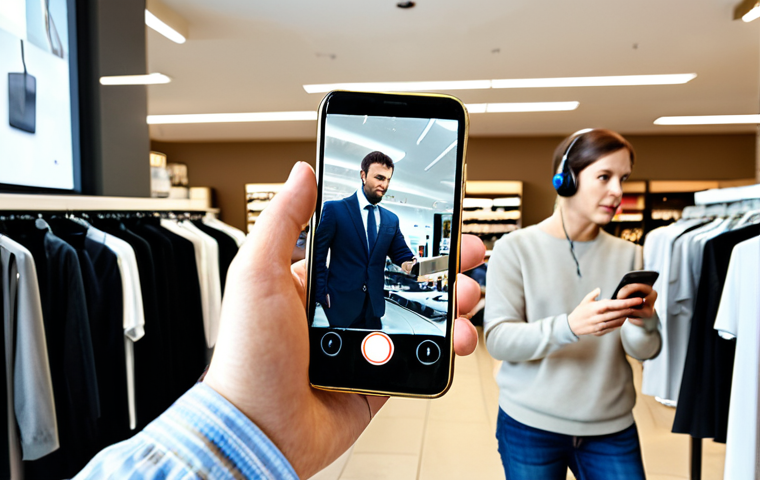 Damaged Phone Return**

"A customer in a modern clothing store is showing a phone with a damaged screen to a store clerk, appropriate attire, well-lit environment, safe for work, perfect anatomy, natural proportions, professional setting."

**
