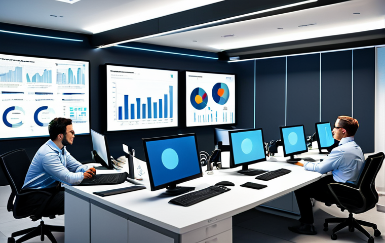 소비자중심 경영과 디지털 혁신의 연계 전략 연구와 분석 - Customer Data Analysis**

"A modern office scene depicting data analysts examining charts and graphs...
