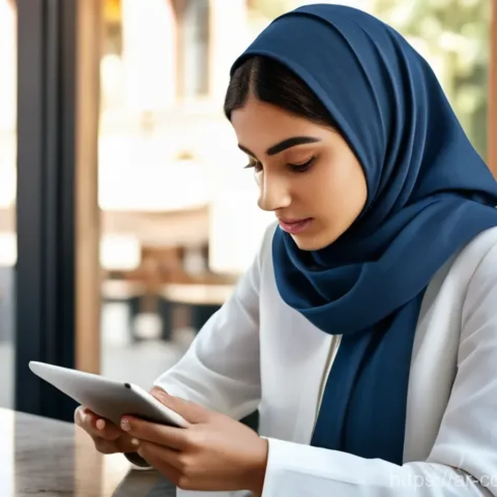 소비자 보호와 관련된 사례 연구 - **Prompt:** A focused young adult, of Arab descent, meticulously examining a product's packaging and...