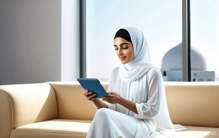 소비자중심 경영과 디지털 혁신의 연계 전략 - **A Personalized Digital Experience for an Arab Customer:**
    "A serene and elegant image featurin...