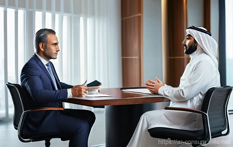 소비자전문기술사 실기 시험 준비 자료 - **Prompt:** A focused male consumer specialist in his late 20s to early 30s, wearing a crisp busines...