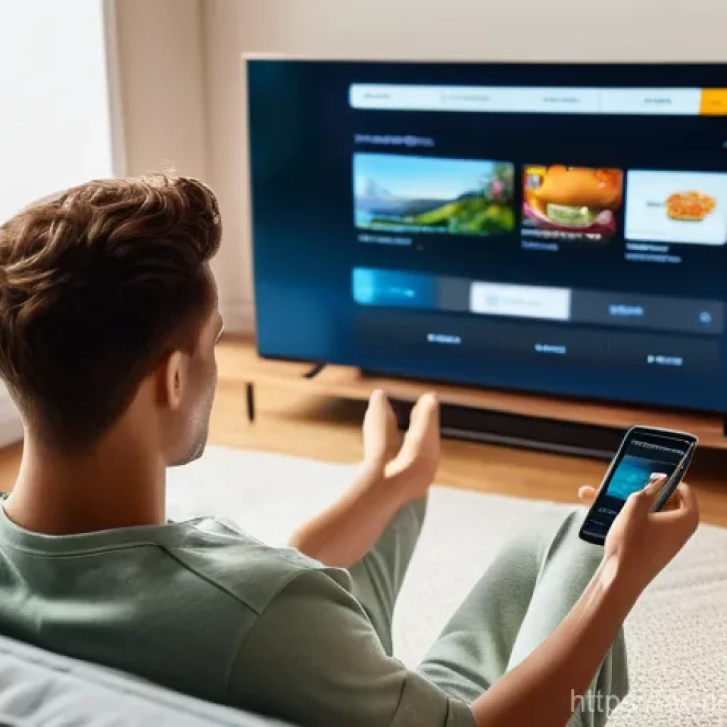 소비자 행동 데이터를 활용한 혁신적 디지털 서비스 사례 - **Prompt:** A young adult (20s, dressed in modern, comfortable loungewear) relaxing on a plush sofa ...