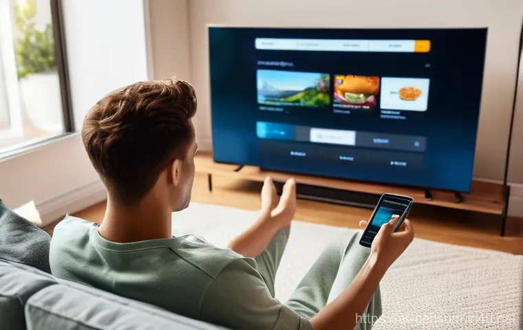 소비자 행동 데이터를 활용한 혁신적 디지털 서비스 사례 - **Prompt:** A young adult (20s, dressed in modern, comfortable loungewear) relaxing on a plush sofa ...