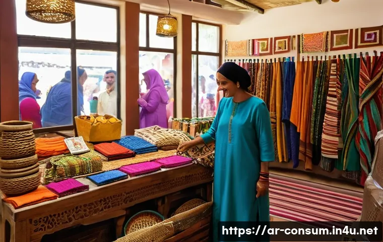 소비자 행동 변화와 그 영향 - **Prompt 3: Celebrating Local & Sustainable Choices**
    "A vibrant and bustling indoor market or a...