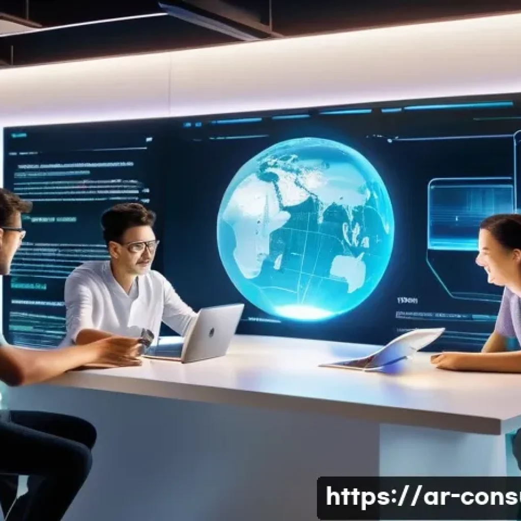 소비자 행동 데이터 활용과 서비스 디자인 혁신 - **Prompt: Digital Ecosystem of Personalized Experiences**
    "A vibrant, high-angle shot of a diver...