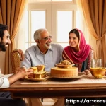 소비자 심리학 활용한 마케팅 전략 - **Prompt: Family Joy and Nostalgia**
    "A heartwarming, multi-generational Arab family scene set i...