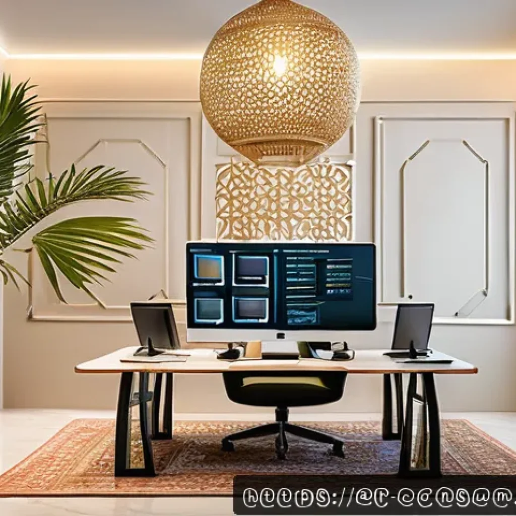 소비자 행동 데이터 분석 방법 - A modern Middle Eastern digital marketing office scene featuring diverse Arab professionals analyzin...